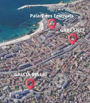 Plan de l'établissement Gallia Bella SCLS - Climatisation, Wifi