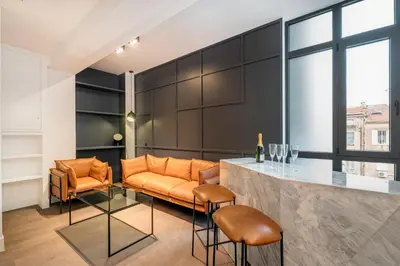 Coin salon dans l'établissement RESIDENCE MONTEFIORE