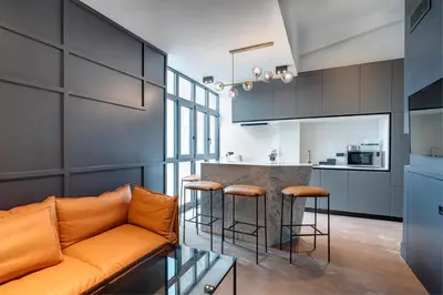 Cuisine ou kitchenette dans l'établissement RESIDENCE MONTEFIORE