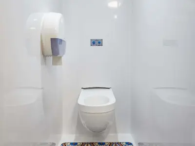 Salle de bains dans l'établissement hotelF1 Antibes Sophia Antipolis