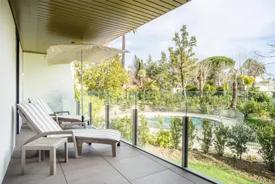 Balcon ou terrasse dans l'établissement Parc Eugenie by Welcome to Cannes