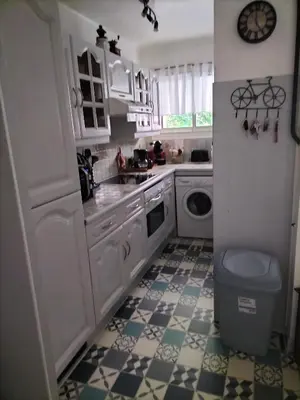 Cuisine ou kitchenette dans l'établissement SCI LA FORGE