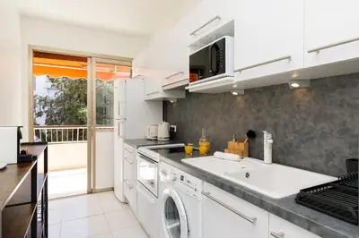 Cuisine ou kitchenette dans l'établissement All Blue YourHostHelper