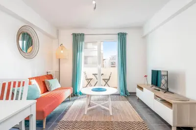 Coin salon dans l'établissement Appartement Corail - Welkeys
