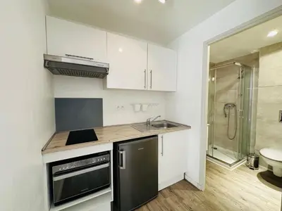 Cuisine ou kitchenette dans l'établissement Résidence 41 Léon Noel