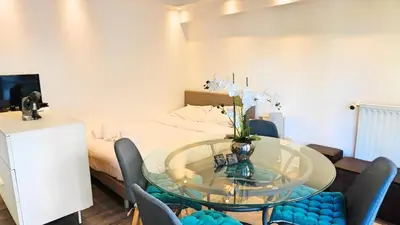 Coin salon dans l'établissement Appartement proche Croisette & Carlton By Palmazur