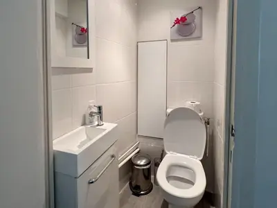 Salle de bains dans l'établissement Cannes Centre, 3 Chambres, Plage et La Croisette à 50m