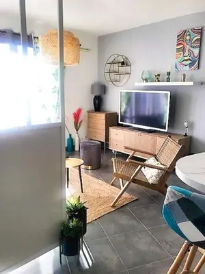 Télévision ou salle de divertissement dans l'établissement Ref CAV - Palmes d'Or Properties