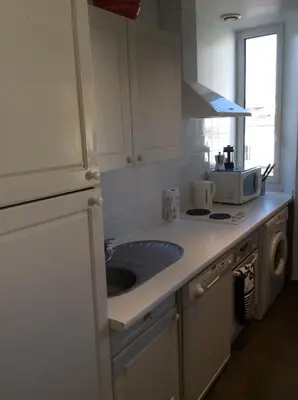 Cuisine ou kitchenette dans l'établissement Lecerf apartment