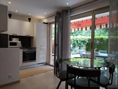 Cuisine ou kitchenette dans l'établissement Golfe Paradis