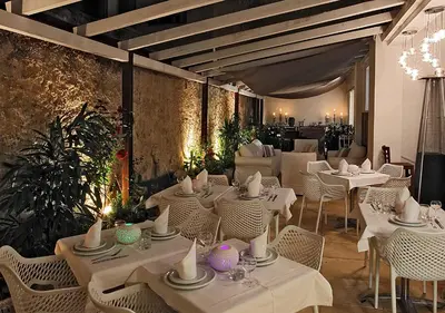 Restaurant ou autre lieu de restauration dans l'établissement HOTEL PALM BEACH