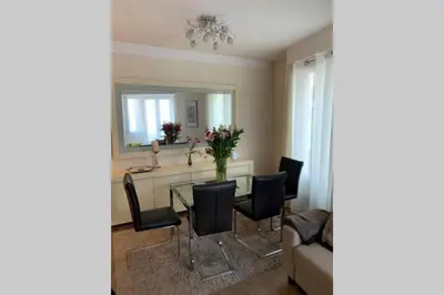 Coin salon dans l'établissement AnaZa Appartement