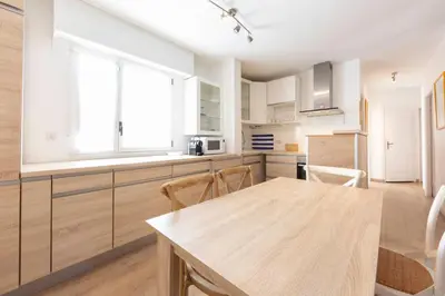 Cuisine ou kitchenette dans l'établissement Paradise Cannes Center with Pool and Park VILLA LE LYS