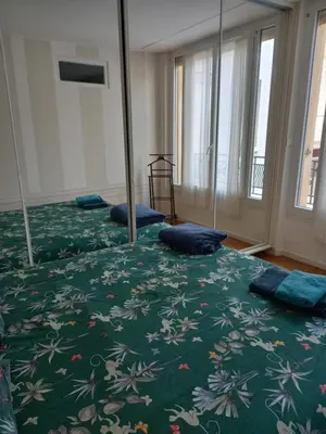 Un ou plusieurs lits dans un hébergement de l'établissement Appartement hyper-centre Croisette Cannes