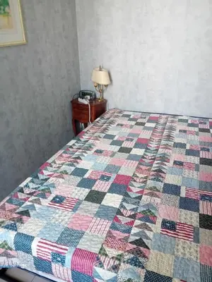 Un ou plusieurs lits dans un hébergement de l'établissement Private room full furnished in cannes