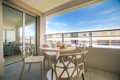 Balcon ou terrasse dans l'établissement Marina Bay