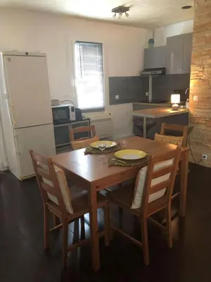 Cuisine ou kitchenette dans l'établissement Studio Bijou Plage Antibes Juan-les-Pins