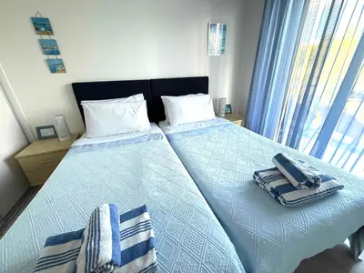 Un ou plusieurs lits dans un hébergement de l'établissement Le Beauvert - StayInAntibes