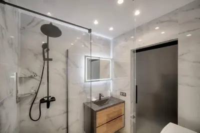 Salle de bains dans l'établissement Cannes Luxury Rental - Stunning apartment with terrace to rent Grand Hotel