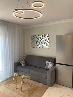 Coin salon dans l'établissement Bord de mer Juan les Pins