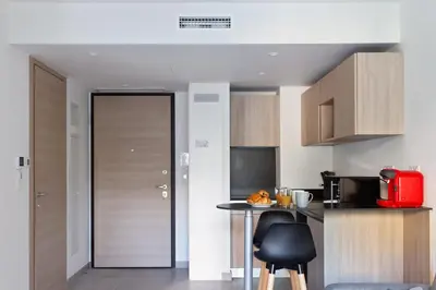 Cuisine ou kitchenette dans l'établissement Appartement Maréchal - Welkeys