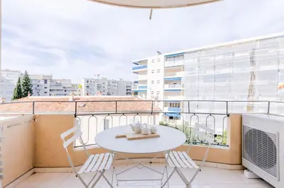 Balcon ou terrasse dans l'établissement 2Br 3 min from the center & the Croisette