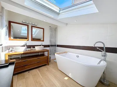 Salle de bains dans l'établissement Rooftop terrasse 1 bedroom in rue d'Antibes, 5 min from the Croisette 214