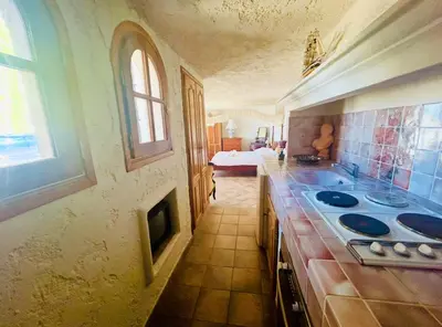 Cuisine ou kitchenette dans l'établissement Somptuous exotic villa in Cannes
