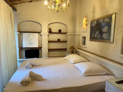 Un ou plusieurs lits dans un hébergement de l'établissement Somptuous exotic villa in Cannes