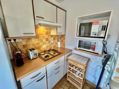 Cuisine ou kitchenette dans l'établissement Kent studio by Welcome to Cannes