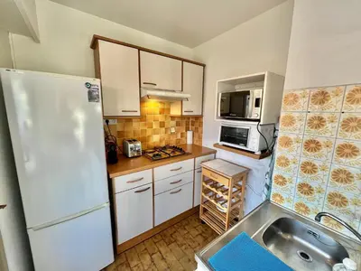 Cuisine ou kitchenette dans l'établissement Kent studio by Welcome to Cannes
