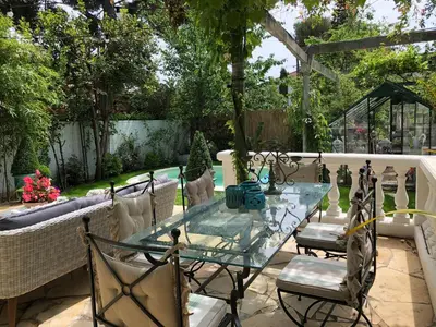 Jardin de l'établissement Cap d'Antibes 50m from the beach 3 bedrooms/Pool