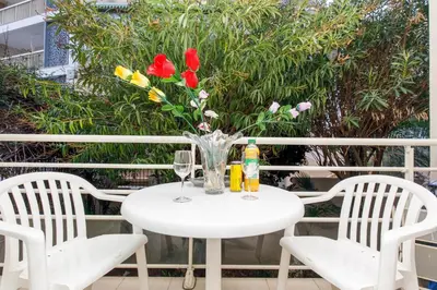 Balcon ou terrasse dans l'établissement MIPIM Dispo Perle Rare Croisette A côté de l Hôtel Carlton Centre Croisette 5mn du Palais 4P Plage 1Mn