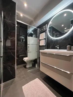 Salle de bains dans l'établissement Cosy 2 bedrooms apartment Croisette