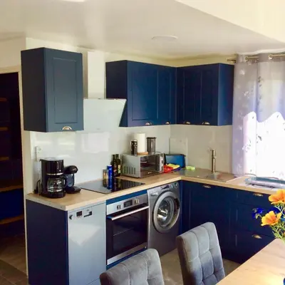 Cuisine ou kitchenette dans l'établissement bienvenue chez Alain et Marie