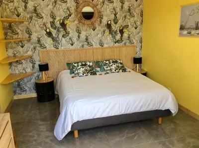 Un ou plusieurs lits dans un hébergement de l'établissement bienvenue chez Alain et Marie