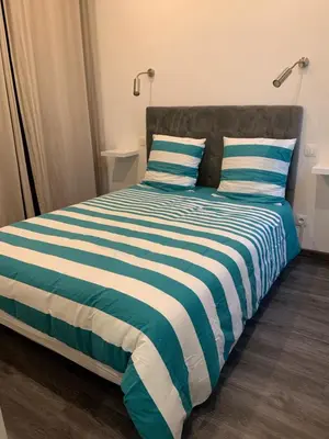 Un ou plusieurs lits dans un hébergement de l'établissement Appartement 2 pièces centre ville Cannes