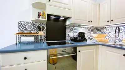 Cuisine ou kitchenette dans l'établissement St Roch 1 Magnifique 2 pièces proche Centre Gare Port