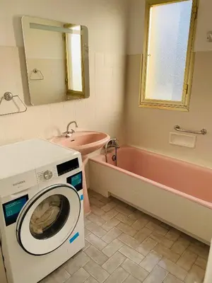 Salle de bains dans l'établissement JUAN LES PINS PINEDE TERRASSE