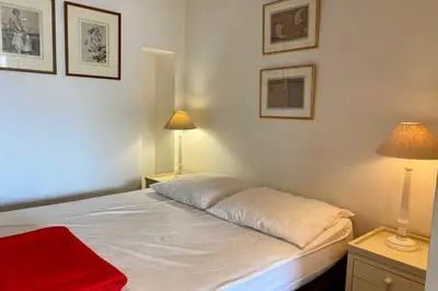 Un ou plusieurs lits dans un hébergement de l'établissement Cannes Palm Beach Top Floor Terrace ! SAINT JAMES