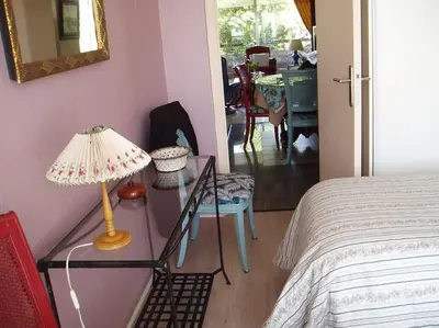 Un ou plusieurs lits dans un hébergement de l'établissement 80m2 dans Parc Classé, Piscine, Calme, 5mn de Cannes