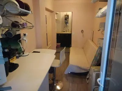 Cuisine ou kitchenette dans l'établissement Studette Cannes centre
