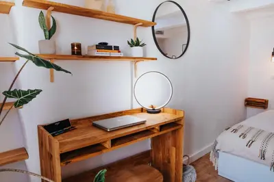 Un ou plusieurs lits dans un hébergement de l'établissement Perfect family-oriented and recently renovated townhouse in the old Antibes