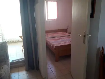 Un ou plusieurs lits dans un hébergement de l'établissement Appartement charmant à Cagnes-sur-Mer - 38 m² - Piscine
