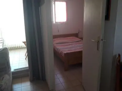 Un ou plusieurs lits dans un hébergement de l'établissement Appartement charmant à Cagnes-sur-Mer - 38 m² - Piscine
