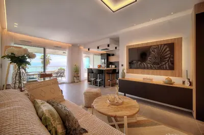 Coin salon dans l'établissement Cannes Luxury Rental - Stunning sea front apartment