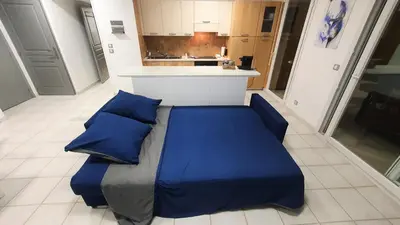 Cuisine ou kitchenette dans l'établissement L'Atalante, 2 pièces 47m2 rénové résidence piscine
