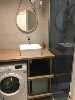 Salle de bains dans l'établissement Safari Beach