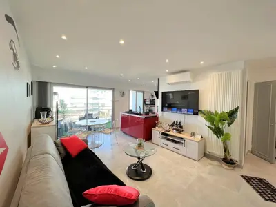 Coin salon dans l'établissement Maryline by Welcome to Cannes