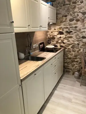 Cuisine ou kitchenette dans l'établissement Vieil Antibes, ravissant 2p avec petite terrasse